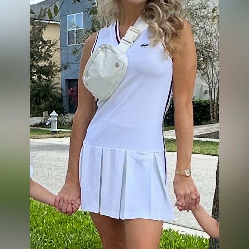 Lacoste Women's White Sleeveless Top